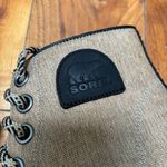 Sorel PDX Wedge Bootie Black with Canvas Ankle Shaft 8 Photo 4