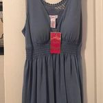 Candie's Women’s  light blue lace tank top blouse Photo 0