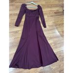 Staud Burgundy fitted body Cotton Blend Josephine Maxi Dress Women’s Size 4 Red Photo 11