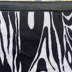 Willi Smith  zebra print mini skirt, faux leather detail at waist, size 4 Photo 1