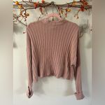 American Eagle  Outfitters Soft Pink Knit Sweater Photo 2