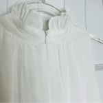 TCEC  White Twirl Around Tier Mini Dress Halter Sleeveless Bridal Shower Spring S Photo 6