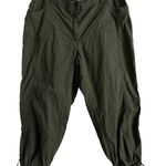 Ulla Popken Damen Crop Pants Women's 20 Olive High Rise Stretch Casual Outdoors Green Size undefined Photo 0