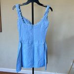 House Of CB HOUSE‎ OF CB 'Tilly' Blue Pin Tuck Mini Dress NWOT size M Photo 5