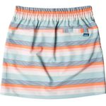 KAVU Windswell UV Protection Elastic Waist Mini Skirt Blue Cool Stripe NWT Photo 3