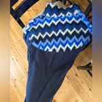 Aerie  Hometown Holiday Blue Sherpa Quarter Zip Sweatshirt XL Photo 5