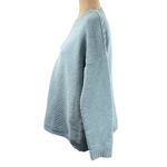 J.Jill Waffle Knit Sweater Long Sleeve Crew Neck Soft Sea-foam green Size M Medi Photo 1
