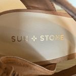 Sun + Stone Women’s Tan Suede Espadrille Platform Heels – Size 10 Brown Photo 4