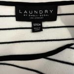 Laundry by Shelli Segal  Black and White Striped Sweater Photo 3