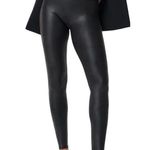 Spanx Faux Leather Leggings Shaping Compression High Waisted Stretch Black MP Photo 0