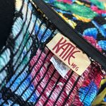 80's Bold Floral Strapless Party Dress | Ruched Bustier Mini Bubble | Size 10 Pink Photo 5