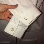 Vintage Bonnie Blair Women's Beige and White Western Bedazzled Shirt Size 1X Photo 4