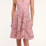 Lulus Nora Lee Dusty Rose Sleeveless Lace Midi Dress Photo 2