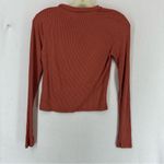 Forever 21  Long Sleeve Ribbed Top Women’s Small Orange Photo 6