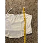 Victoria's Secret Vtg Y2k  White Velvet Tank Top Sz M Coquette Cottagecore Angel Photo 6