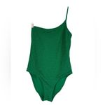 Good American 90s Hot metallic green one shoulder One Piece swimsuit 3 L Photo 5