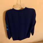 Ted Baker London Bluebell Embroidered Sweater in Dark Blue Photo 4