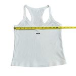 White Fox Boutique White Fox Athletics Size M White Ribbed Tank Top‎ WFA Embroidered Sporty Casual Photo 4