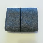 None Felt Jewelry pouch organizer, grey 6.5”x5” Photo 5