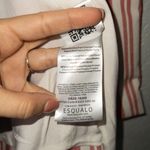 Esqualo Pink White Striped Woven Blazer Jacket Size 10 Photo 4