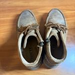 Born Analia Lace Up Suede Leather Boots Side Zip Chukka Distressed Brown Tan W8 Size 8 Photo 5