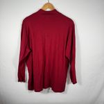 Jones New York  Sport Red Mock Neck Long Sleeve Ribbed Knit Top 1X Photo 2