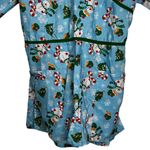 Shana Scrubs Christmas Scrub‎ Shirt Blue Size M Photo 2