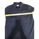 Denim & Co Womens Size S Top Button Front Long Sleeve Top Pocket Blue Tunic Photo 5