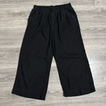 Briggs New York Briggs Women‎ Black Linen Blend Loose Fit Relaxed Fit Elastic Band Pants Size L Photo 0
