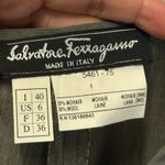 Salvatore Ferragamo  Womens Grey Pleated Pants‎ US 6 Business Career Minimalist Photo 2