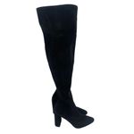 Jeffrey Campbell  Parisah Boots Size 9.5 Over The Knee Black Faux Suede NEW Photo 2