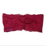 Free People  | NWT | Small | Lacey Looks Burgundy Bandeau Unpadded Bra Bralette Photo 3