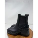 Circus by Sam Edelman Black Rubber Chelsea Lug Sole Platform Boots Womens Size 8 Photo 3