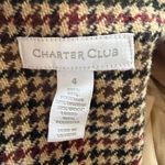 Charter Club long sleeve collared button down fully lined houndstooth blazer 4 Photo 8