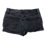 Madewell High Rise Denim Shorts Cuffed Leg Stretch Denim Black size 31 Photo 2