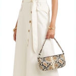 Nanushka Women's White Denim 100% Cotton Moun Midi Dress XL Photo 0