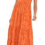Citrine Swim Coco Dress Orange Floral S NWT Photo 0