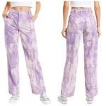 Free People New Pants 26 Corduroy Tie Dye Reese Pitched Straight Cord Purple Photo 2