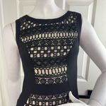 Yoana Baraschi  Chic Black Nude Lace Textured Dress Size 2. #340 Photo 3
