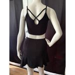 Ambiance Apparel Mini Flare Skirt Size Small Black With Zip Photo 3