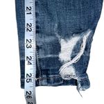 Good American  Good Waist Destroyed High Rise Cropped Jeans in Blue634 4/27 Photo 8