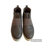 JSlides J/SLIDES Holland Sneaker High Top Slip On Platform Leather Comfort Taupe Size 8M Photo 3