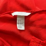 H&M  Orange Henley 3/4 Sleeve Patch Pockets Mini Pull On Casual Shirt Dress Sz 4 Photo 6