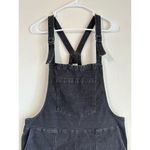 Aerie Werk & Play Corduroy Overalls Smoked Gray Cuffed Straight Leg Size Large Photo 3