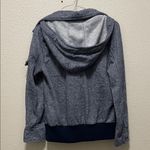 Ambiance Blue Heathered Pea Coat Size M Photo 4