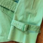 Talbots Trench Coat with Belt 6 Petite Lime Green Yellow Dotted Lining Rain Coat Photo 7