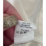 Madewell Women Silk Top M Ivory Back Bow Tie Romanic Flirty Girly Fairy Layer Photo 10