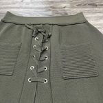Few Moda  Green Knit Skirt with pockets Photo 1