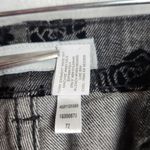 Chico's  Platinum Denim Gray Jeans Black Velvet Roses Size 1.5 / US 10 Photo 14