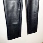 Aritzia Wilfred Melina High Rise Faux Leather Straight Pants Black Size 0 Photo 5